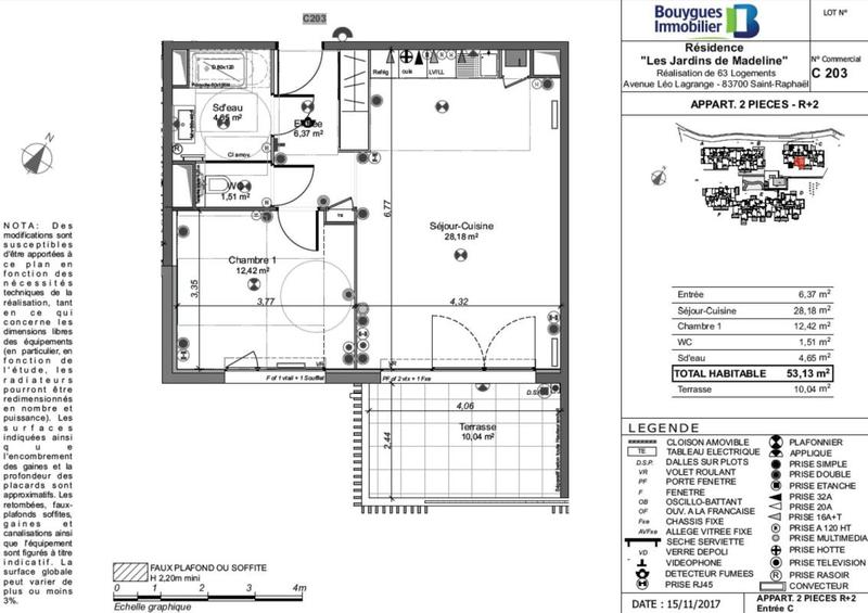 Appartement - 52 m² - 2 pièces