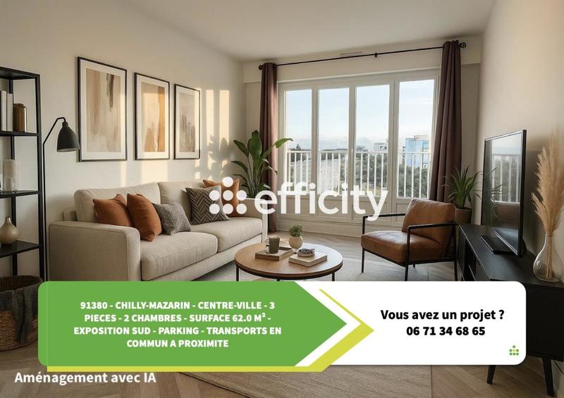 Appartement - 62 m² - 3 pièces