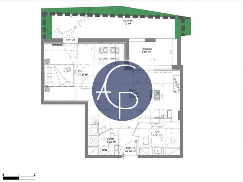 Appartement - 43 m² - 2 pièces