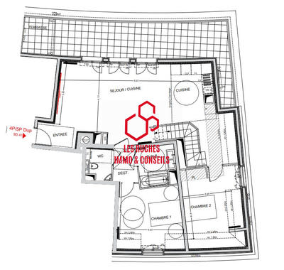 Duplex - 116 m² - 5 pièces