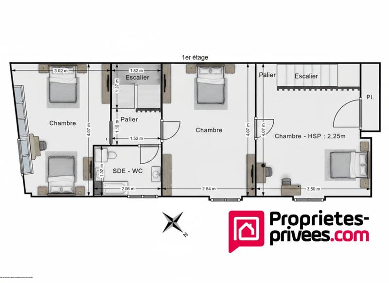 Maison - 86 m² - 5 pièces
