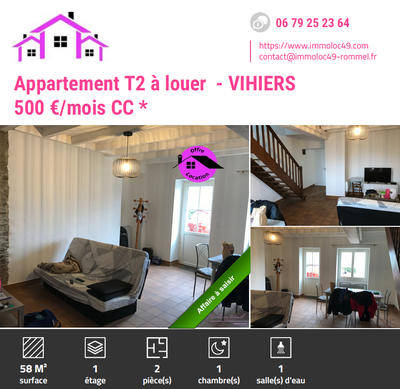 Appartement - 58 m² - 2 pièces