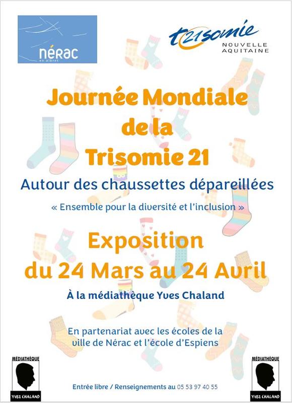 Exposition des écoles de Nérac et Espiens sur le thème de la Trisomie 21