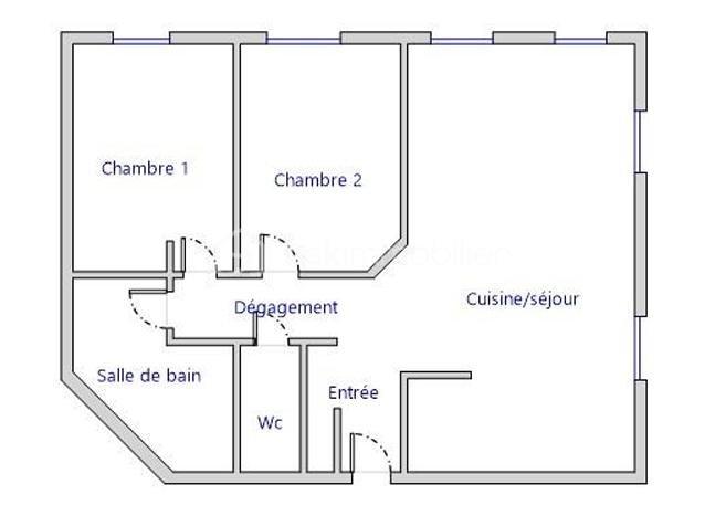 Appartement - 53 m² - 3 pièces