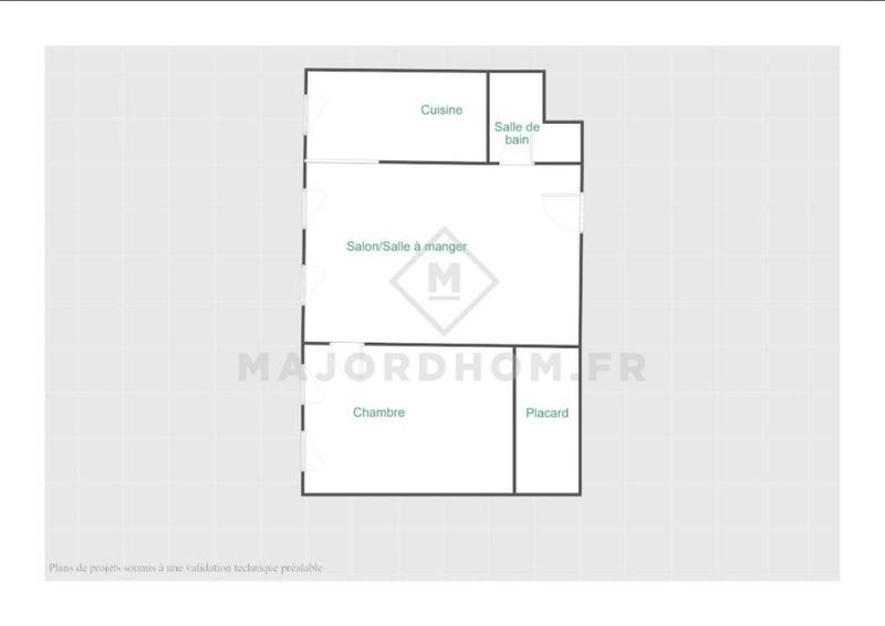 Appartement - 44 m² - 2 pièces
