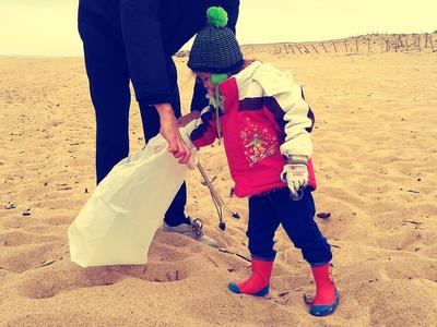 Nettoyage de plage de Noël