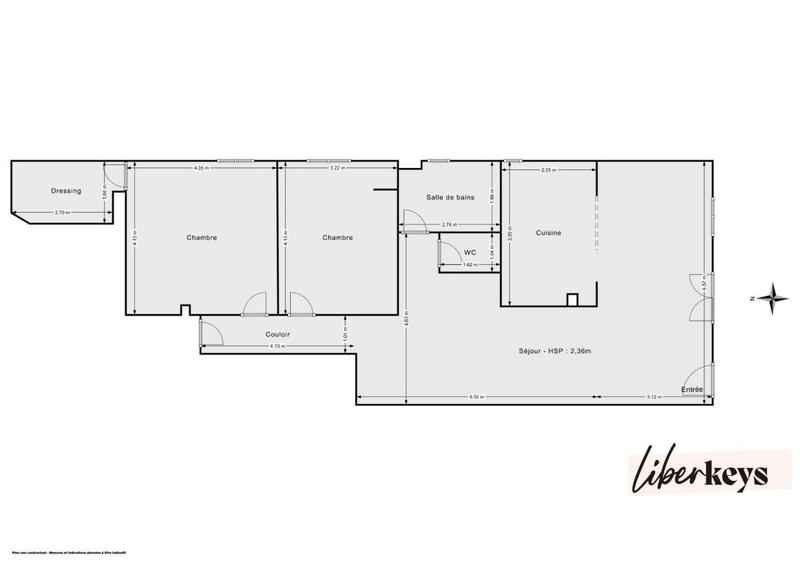 Appartement - 92 m² - 3 pièces