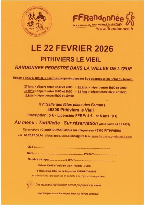 Randonnée pédestre dans la Vallée de l'Oeuf