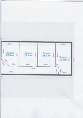 Bureau - 22 m²