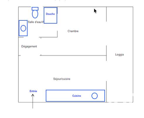 Appartement - 36 m² - 2 pièces