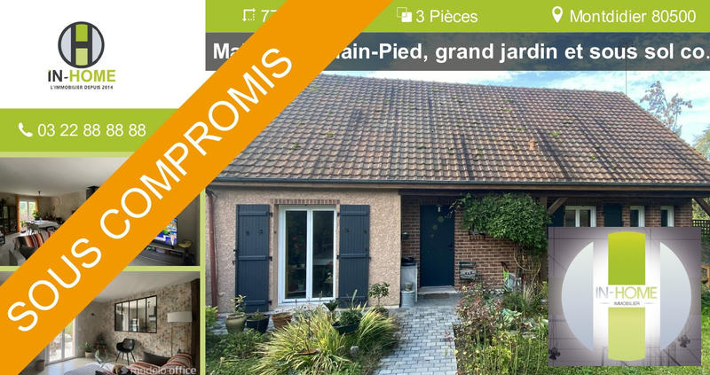 Maison - 77 m² - 3 pièces