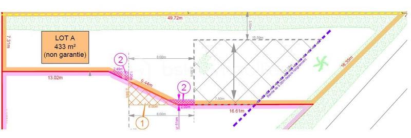 Terrain constructible - 433 m²