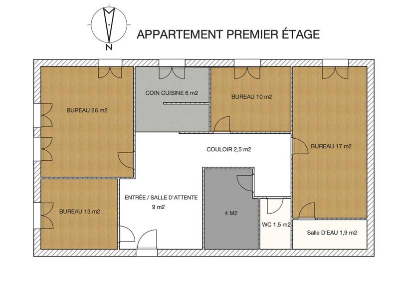 Appartement - 90 m² - 6 pièces