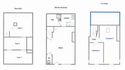 Maison - 65 m² - 3 pièces
