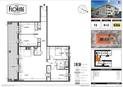 Appartement - 116 m² - 5 pièces