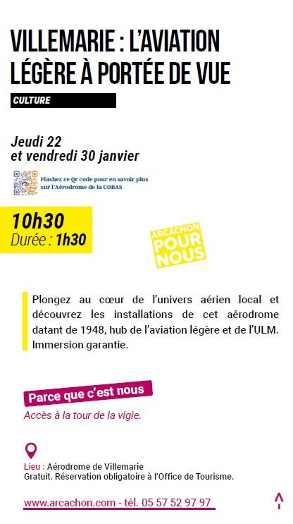 Arcachon pour nous : Villemarie, l'aviation légère à portée de vue