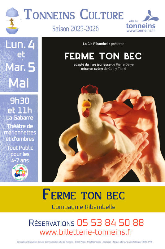 Théâtre de marionnettes et d'ombres - &quot;Ferme ton bec&quot;