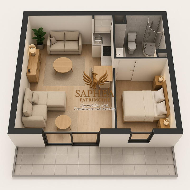 Appartement - 39 m² - 2 pièces