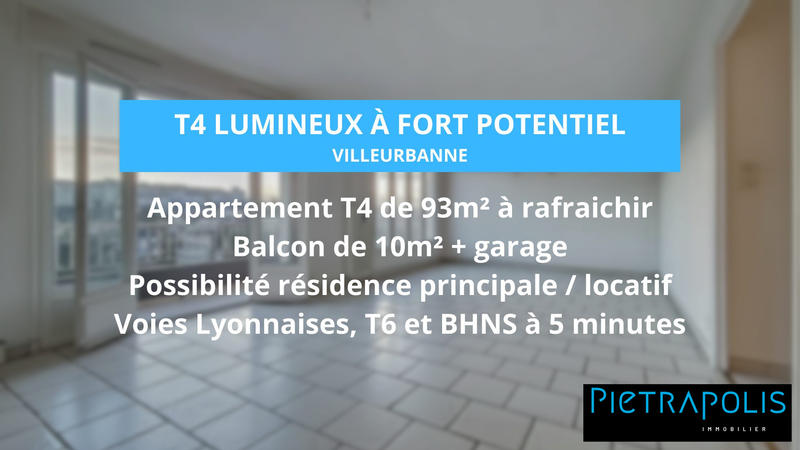 Appartement - 93 m² - 4 pièces