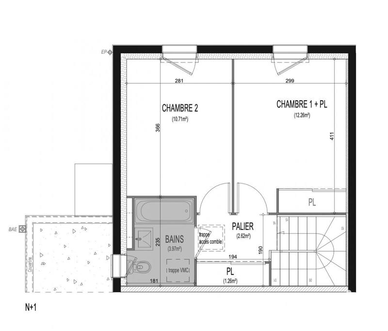 Appartement - 63 m² - 3 pièces