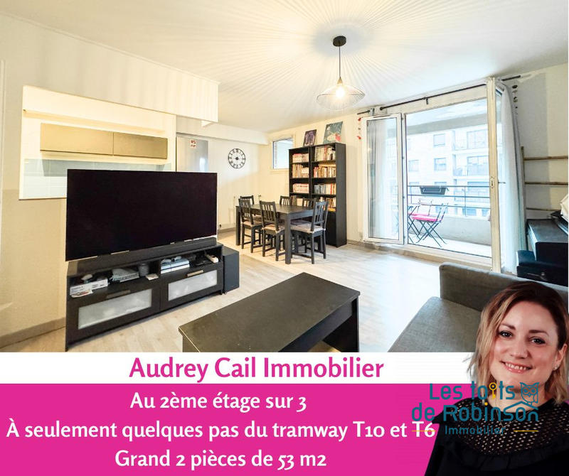 Appartement - 53 m² - 2 pièces