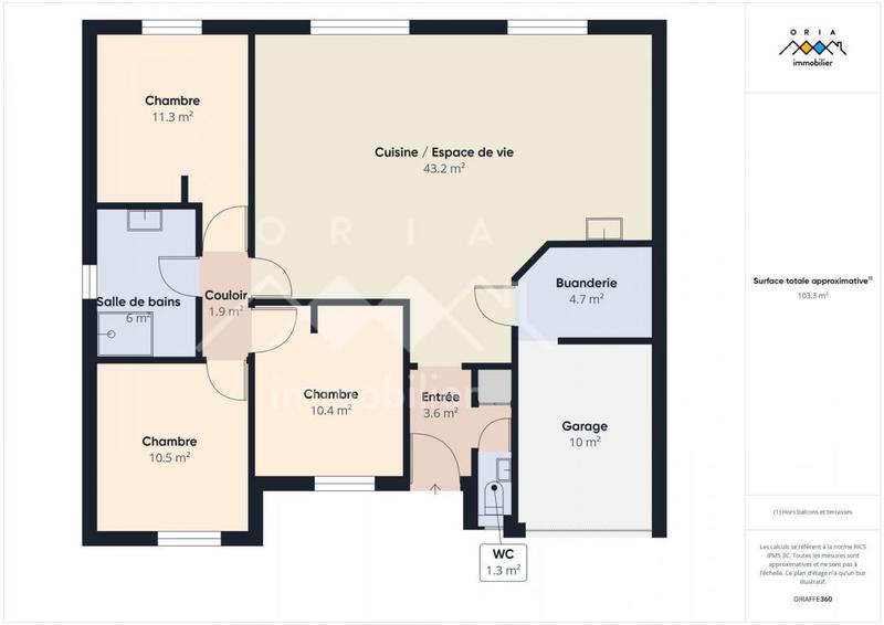 Maison - 91 m² - 5 pièces