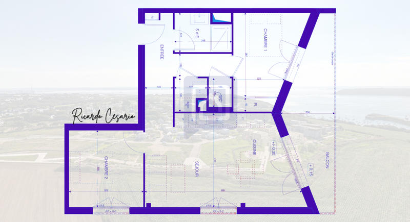 Appartement - 61 m² - 3 pièces