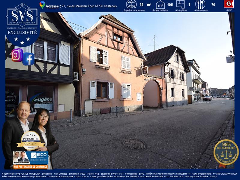 Maison - 105 m² - 1 pièce