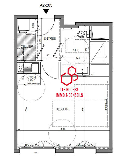 Appartement - 31 m² - 1 pièce