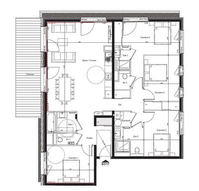 Appartement - 126 m² - 5 pièces