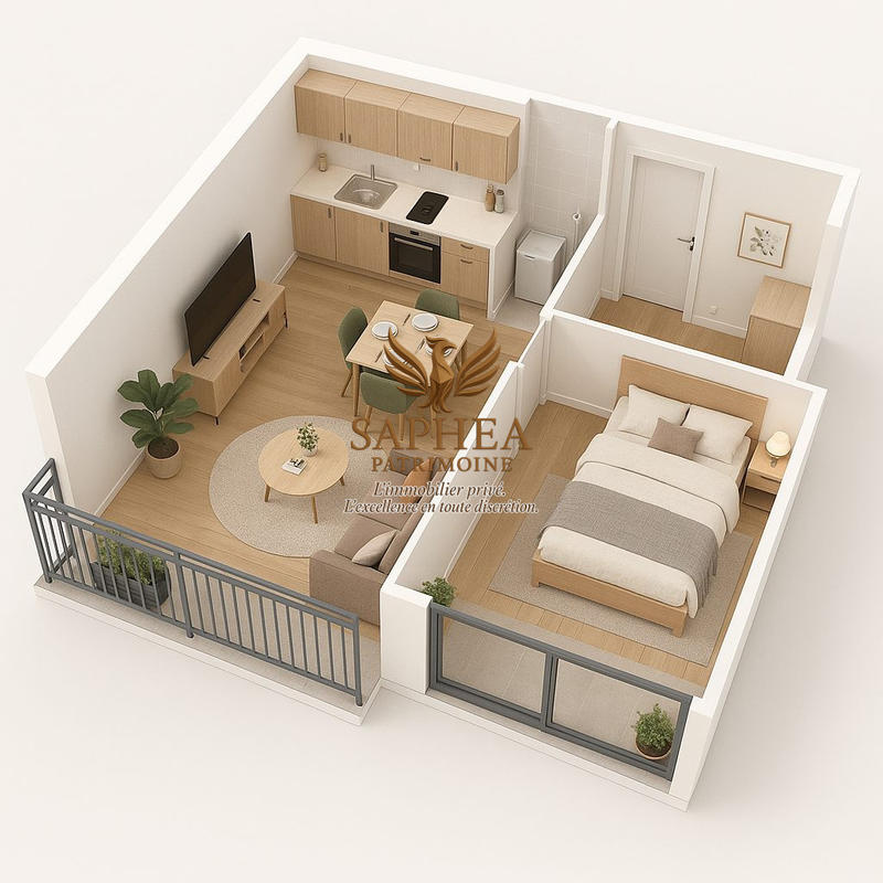 Appartement - 44 m² - 2 pièces