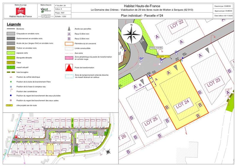 Terrain constructible - 424 m²