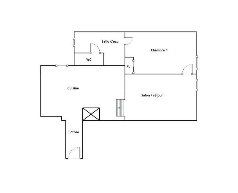 Appartement - 56 m² - 2 pièces