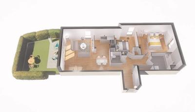 Appartement - 70 m² - 3 pièces