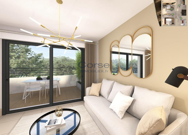 Appartement - 61 m² - 3 pièces