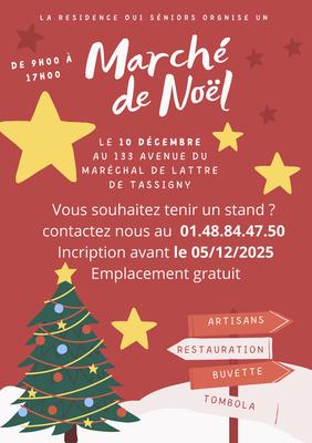 Marché de noël en résidence
