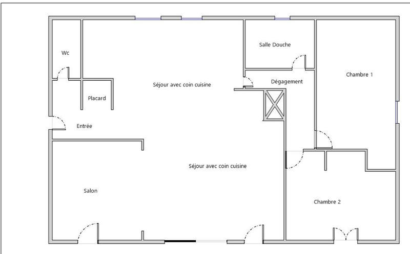 Maison - 77 m² - 3 pièces
