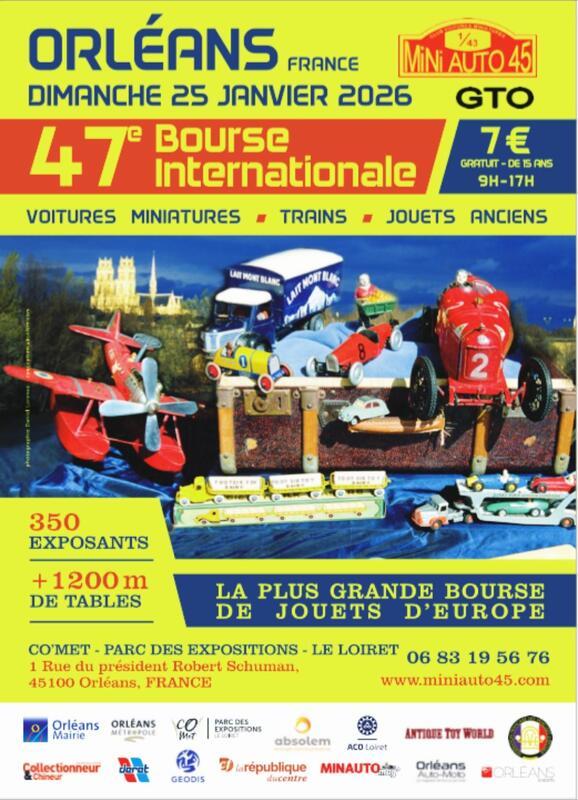 47ème bourse internationale de voitures miniatures, trains et jouets anciens