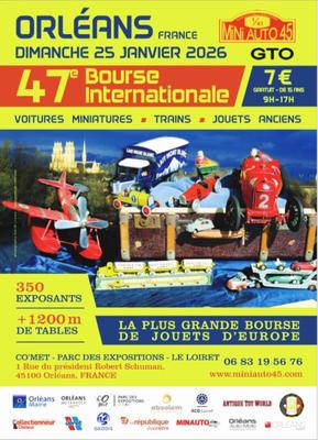 47ème bourse internationale de voitures miniatures, trains et jouets anciens