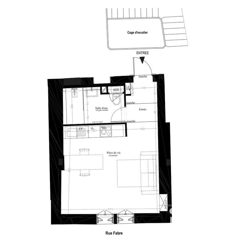 Appartement - 32 m² - 1 pièce
