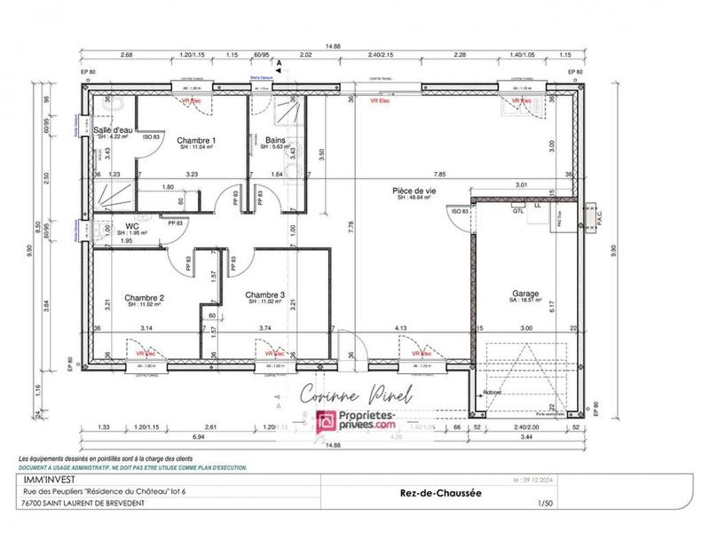 Maison - 110 m² - 4 pièces