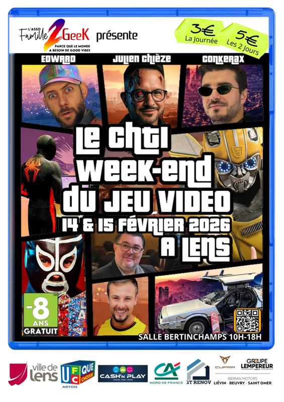 Le Ch’ti Week-End du Jeu Vidéo revient !