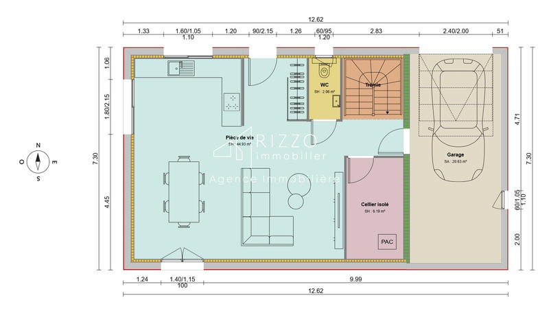 Maison - 128 m² - 5 pièces