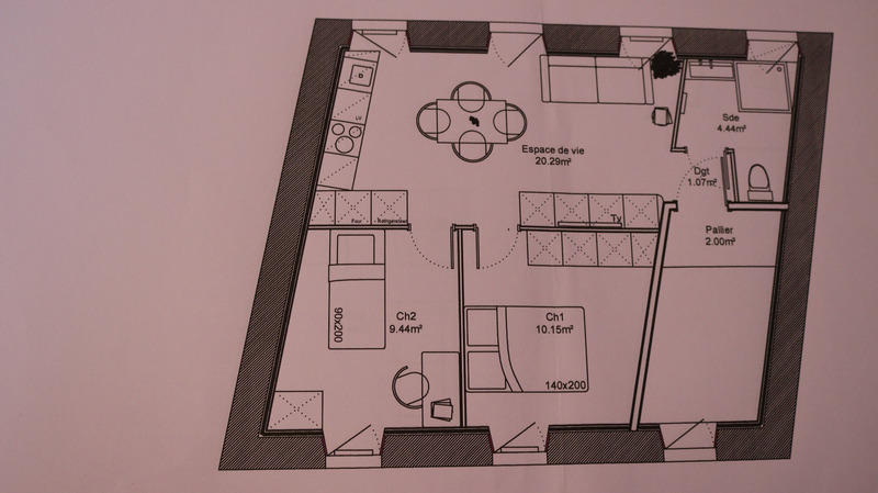 Appartement - 45 m² - 3 pièces