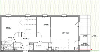 Appartement - 84 m² - 4 pièces