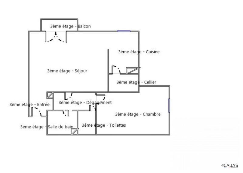 Appartement - 44 m² - 2 pièces