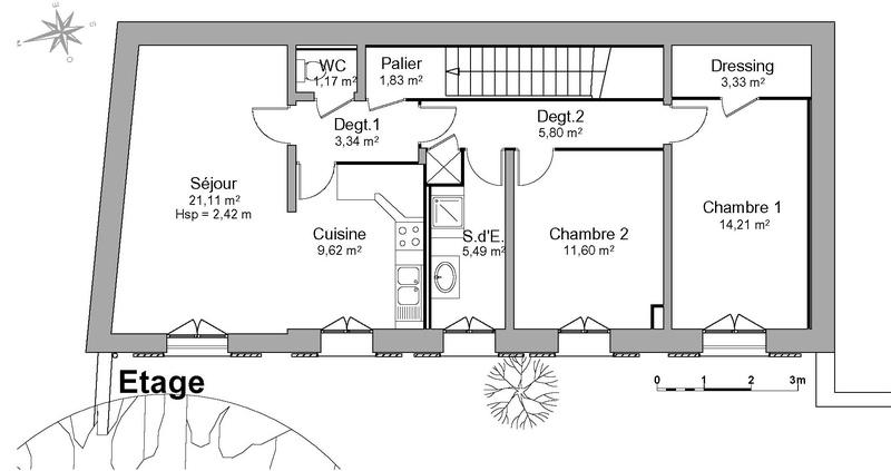 Maison de ville - 116 m² - 4 pièces
