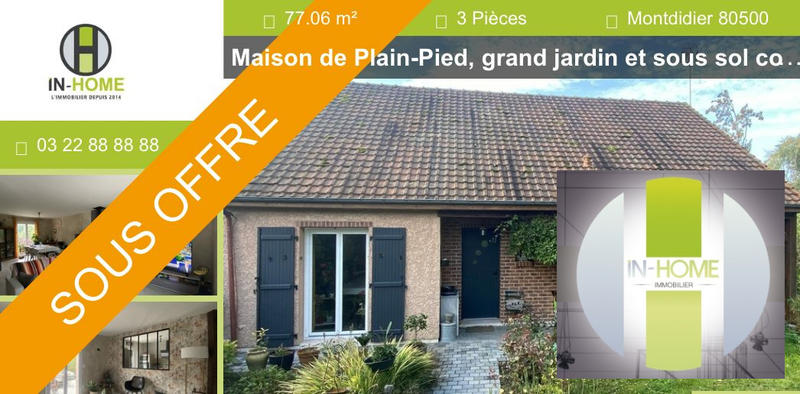 Maison - 77 m² - 3 pièces