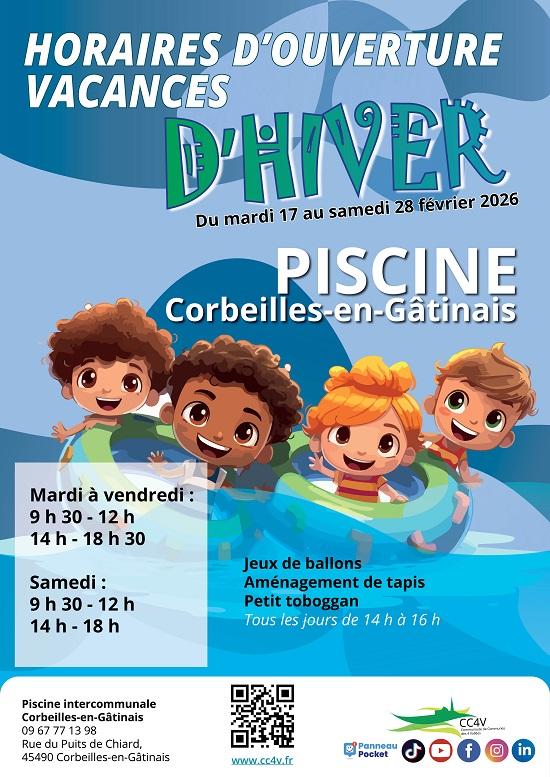 Ouverture piscine de Corbeilles - Vacances d'hiver