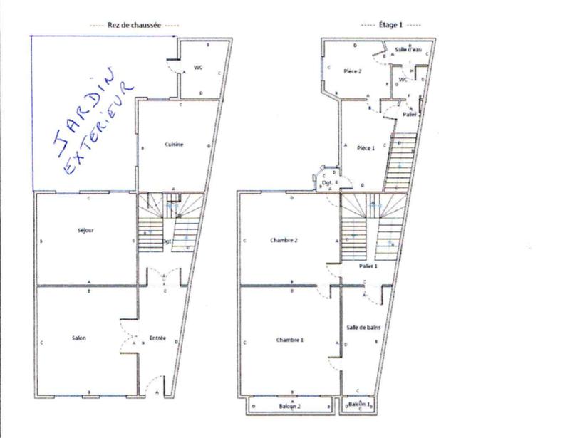 Maison de ville - 175 m² - 9 pièces